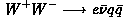 WW (electron-neutrino/two quark)